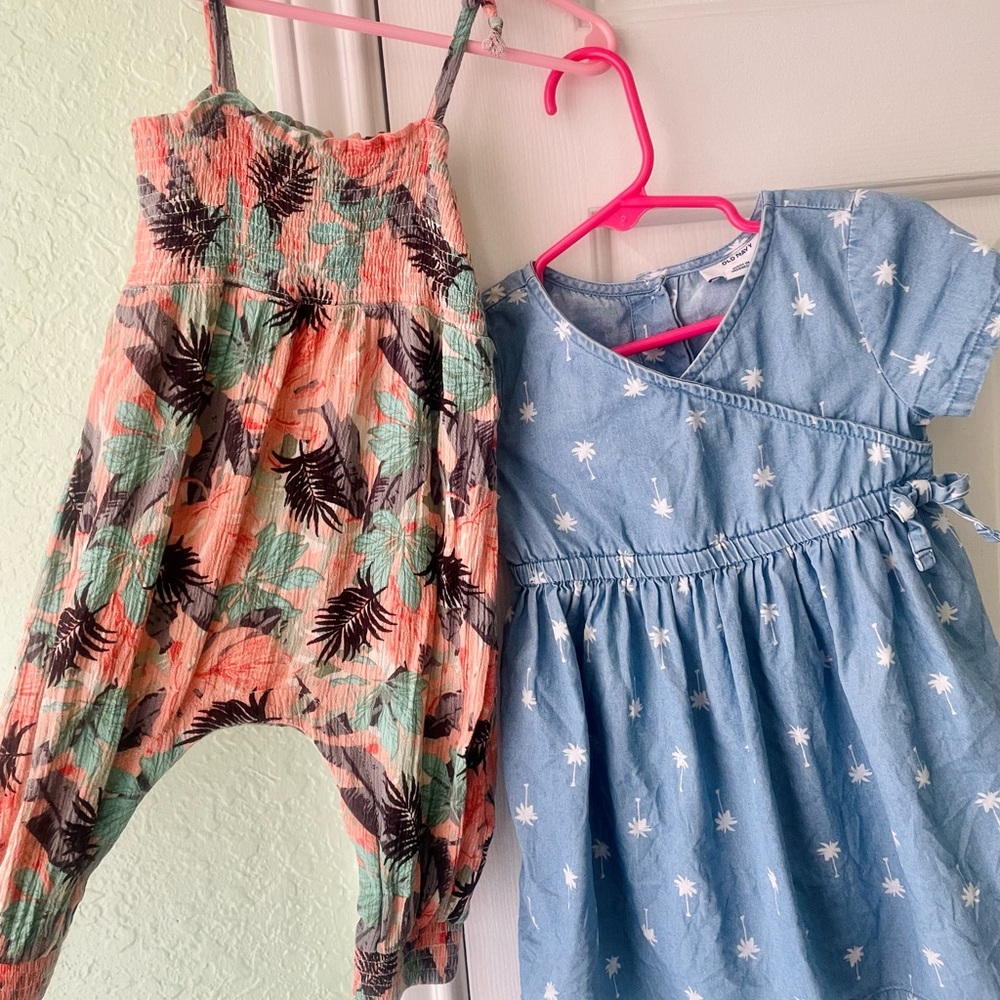 Jessica Simpson Romper and Old Navy Dress